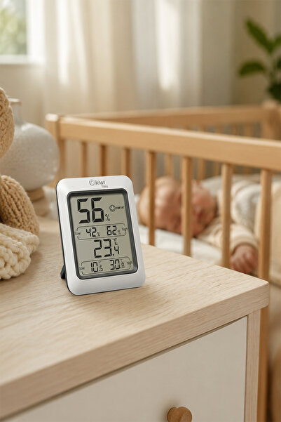 Kiwibaby Kiwi Kbaby 90 Dijital Termometre Oda Isı Sıcaklık Ve Nem Ölçer
