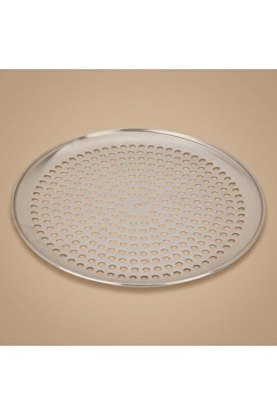 Alsaif Gallery Al Saif Gallery Aluminum Pizza Tray, 30X30X1.2 Cm - Brown