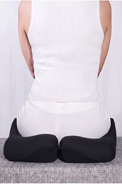 Dear Visco Ortopedik Yeni Nesil Coccyx Minder Kuyruk Sokumu İçin Yüksek Yoğunluklu Visco Posture Oturma Minderi 47x41x12 Cm DVM-22S