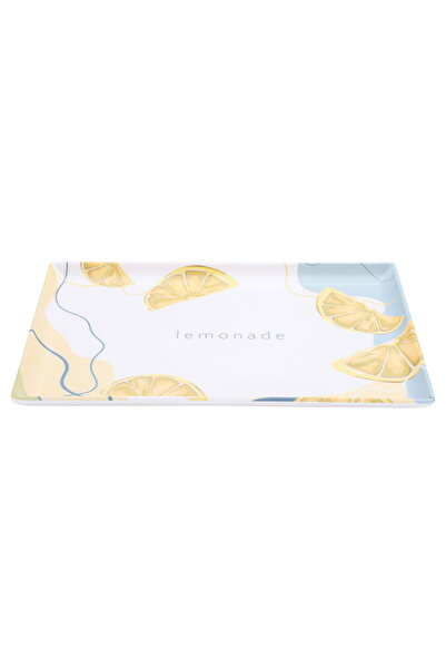 Alsaif Gallery Al Saif Gallery plastic serving tray, 25 x 17 x 1.8 cm, rectan...