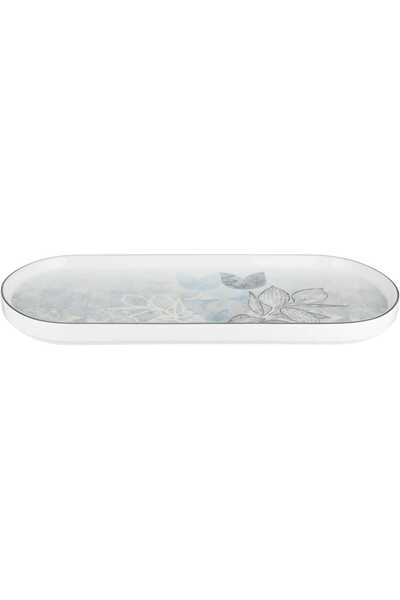 Alsaif Gallery Al Saif Gallery Porcelain Dessert Serving Dish, Floral Pattern...
