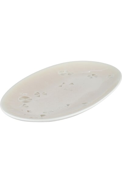 Alsaif Gallery Al Saif Gallery Porcelain Plate, 12 inches, Patterned - White ...