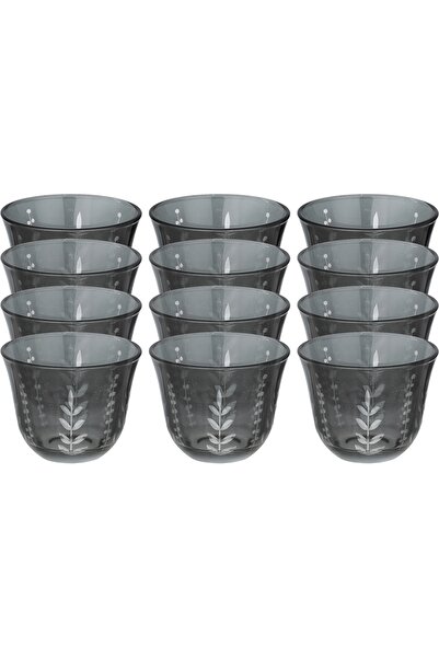 Alsaif Gallery Al Saif Gallery Saudi Coffee Cup Set Glass, 12 Pieces, Floral ...