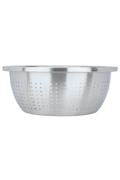 Alsaif Gallery Al Saif Gallery Steel Rice Strainer, 24 Cm - Silver