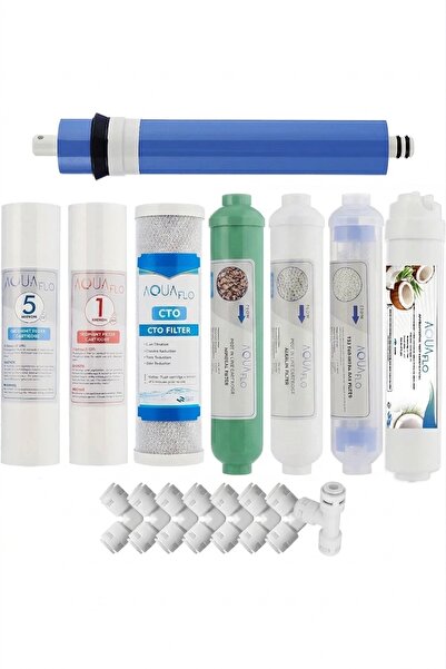 Mil Açık Kasa Su Arıtma Cihazı 8li Filtre Seti Standart Membran Set
