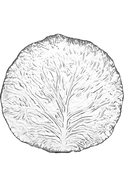 Alsaif Gallery Al Saif Gallery Glass Serving Dish, 19cm, Round, Flat - Transp...