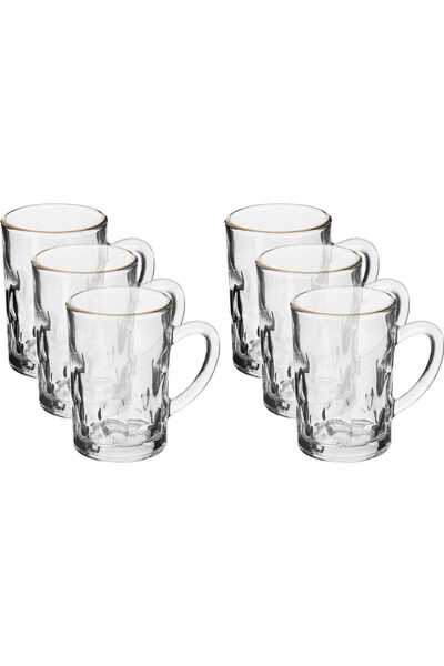 Alsaif Gallery Al Saif Gallery glass tea set, 6 pieces - clear