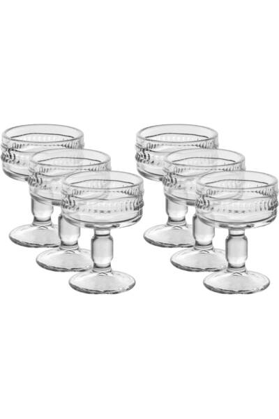 Al Alsaif Gallery Al Saif Gallery Glass Serving Set, 6 Pieces, Round, Base - ...