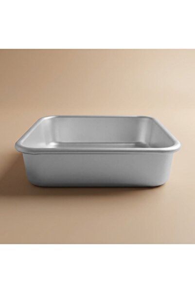 Alsaif Gallery Al Saif Gallery Aluminum Cake Mold, 24.5X24.5X6.5 Cm - Silver