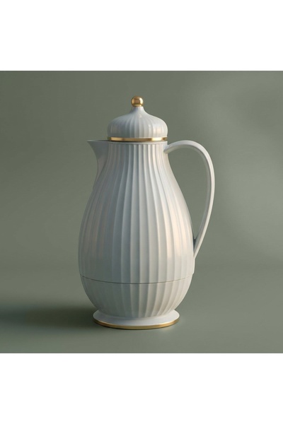 Alsaif Gallery ترموس إليجانس سافانا، سعة 0.6 لتر، حاوية داخلية زجاجية، غلاف خ...