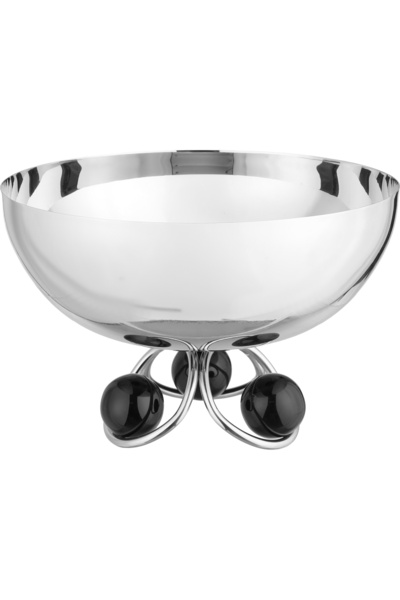 Alsaif Gallery Al Saif Gallery Stainless Steel Serving Bowl, 24x24x15 cm, Rou...