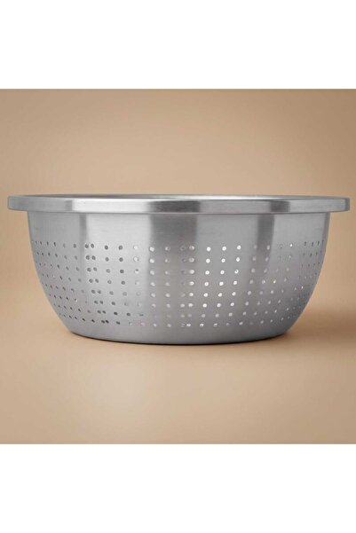 Alsaif Gallery Al Saif Gallery Steel Rice Strainer, 24 Cm - Silver