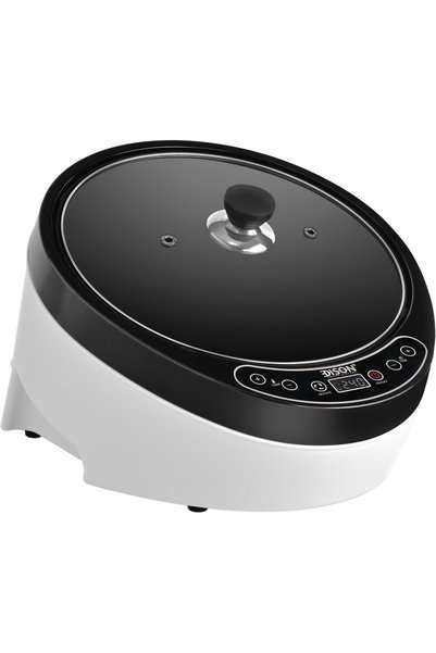 Edison محمصة قهوة رقمية ZS-204E، 1200 واط، 800 جرام - أبيض أسود