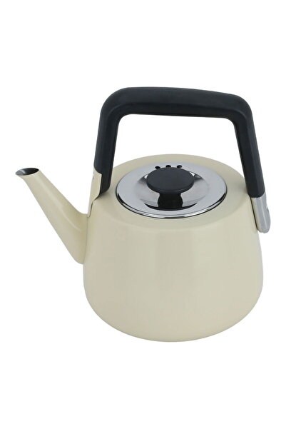 Alsaif Gallery Al Saif Gallery Steel Teapot, 1 Liter - Beige