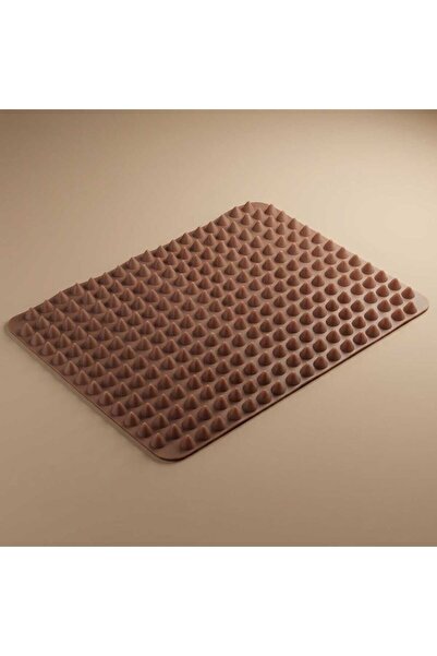 Alsaif Gallery Al Saif Gallery Silicone Pastry Mat, 28 X 20 Cm - Brown