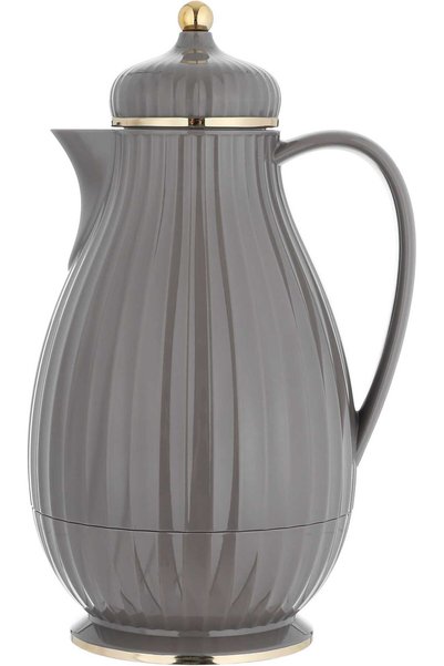 Alsaif Gallery Elegance Savannah Thermos, 0.6 litres, glass inner container, plastic outer shell - light gray
