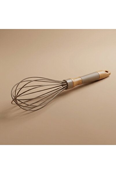 Alsaif Gallery Al Saif Gallery Silicone Egg Beater, Wooden Handle, 10 Inch - ...