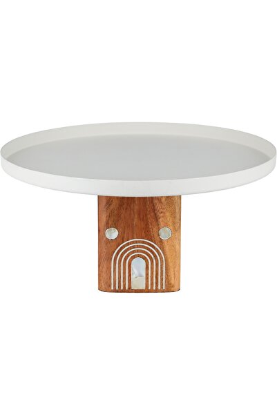 Alsaif Gallery Al Saif Gallery Stainless Steel Serving Stand, 26.5x26.5x12.5 ...