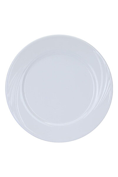 Alsaif Gallery Al Saif Gallery Melamine Plate, 9.5 inches, Round - White