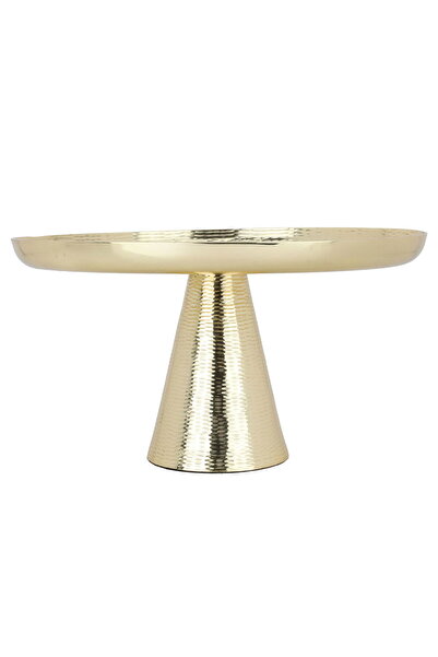 Alsaif Gallery Al Saif Gallery steel serving stand, circular, base - gold