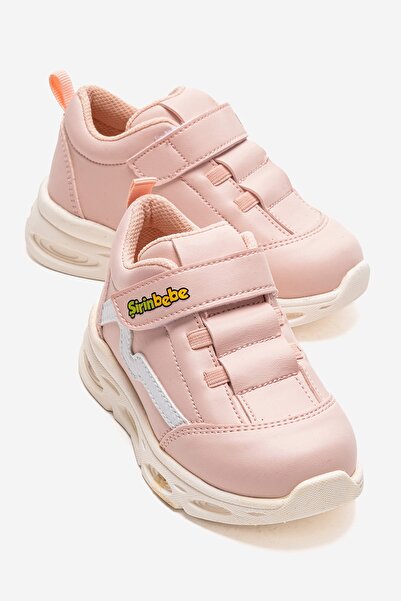 Şirin Bebe Unisex Çocuk Pembe Günlük Işıklı Spor Ayakkabı