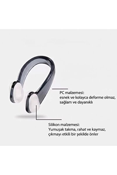DER-KAN OYUNCAK 1 Adet Kutulu Yüzme Burun Tıkacı Rahat Silikon Anti Kayma