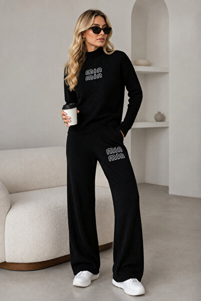 H&E LUXURY DESIGN Women's Sporty and Stylish Comfortable Two-Piece Knit Set