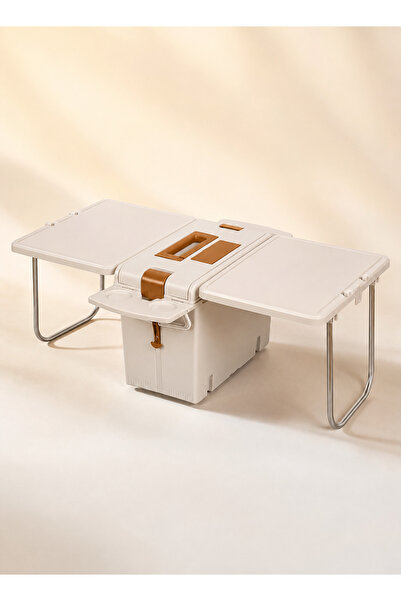Generica Multifunctional Folding Camping Table with Storage Box 2 in 1 Portab...