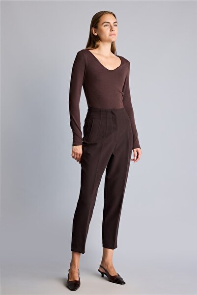 DeFacto Carrot Fit Zippered High Waist Skinny Leg Cropped Pants C2466Ax26Au