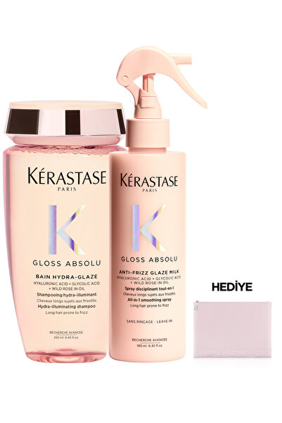 Kerastase Gloss Absolu Elektriklenme Karşıtı Saç Bakım Seti - Bain & Spray