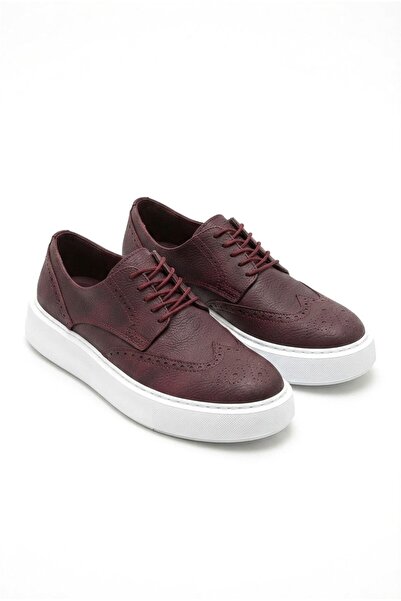 Zerenyus Changer over high quality men's lace-up casual classic shoes - burgundy