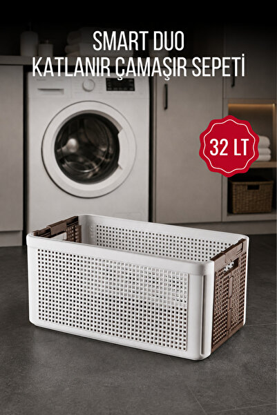 Nandy Home 32 LT Smart Duo Katlanır Çamaşır Sepeti