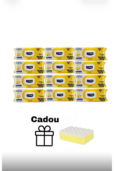 Deep Fresh Многофункционални мокри кърпички със сода бикарбонат и оцет Лимон ...