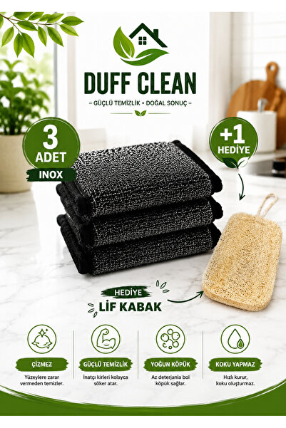 DUFF CLEAN Burete de vase din sârmă inoxidabilă Magic Inox