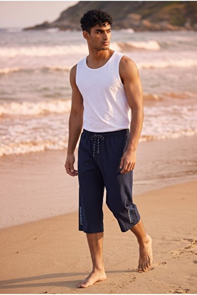 rlt relax time Swim Shorts - Dark blue - Text Printed/Motto