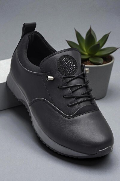 ISPARTALILAR 561ZMR Orthopedic Sole Μαύρα καθημερινά γυναικεία παπούτσια Casu...