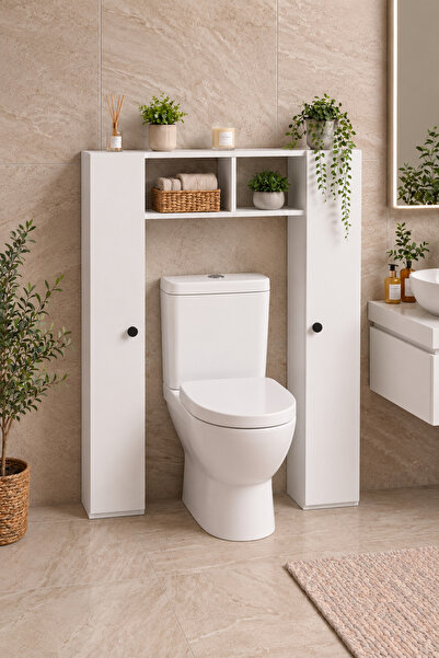 Arkhe Wood Klozet Üstü Düzenleyici Raf %100 MDF