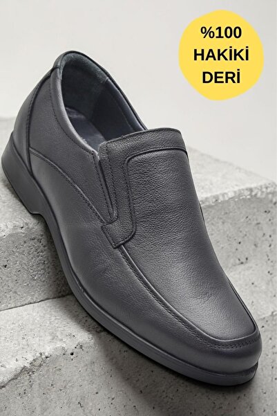 ISPARTALILAR 680 Ready-Made Comfortable Leather Men's Shoes, Laceless Classic...