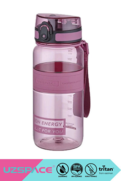 Uzspace 650ml Standard Size Silicone Body Tritan Water Bottle