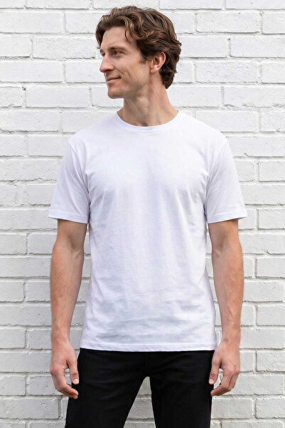 RELAXIA Men's T-Shirt Crew Neck