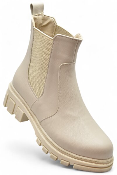 ISPARTALILAR 887 Daily Elastic Women's Boots Shoes Winter Boots Chelsea Model
