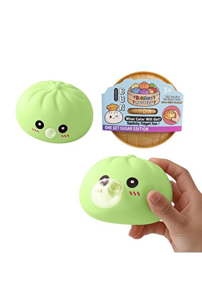 Choice3 Green Soft Silicone Dumpling Pinch Toys Rebound Steamed Bun Squeeze B...