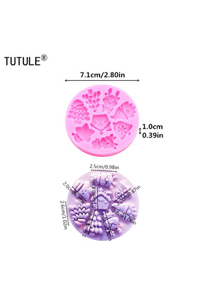 Choice Pink Christmas Little Bell Mold Christmas Series Fondant Sugar Cupcake...