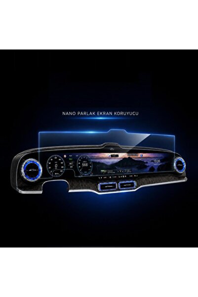 Engo Mercedes GLC İle Uyumlu Ekran Koruyucu 39.1 İnç Multimedya Ve Gösterge