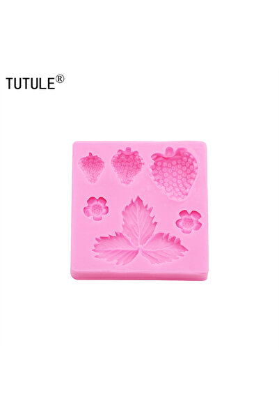 Choice Pink Strawberry Silicone Mold Sugar Craft Fondant Tools Cake Decoratin...