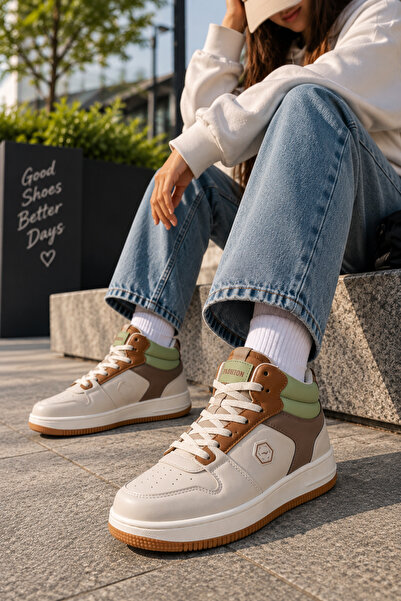Kidx Lmb2110 Bilekli Sneaker Genç Çocuk Spor Ayakkabı Kum