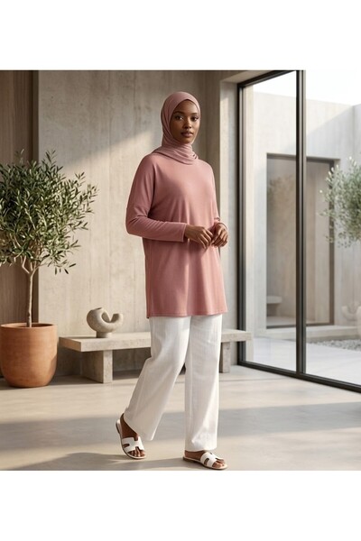 RESPİRO Flowy Seasonal Soft Tunic with Comfortable Cut and Plus Size Fit
