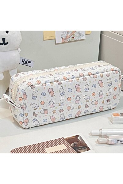 Choice 20x10x5cm Miffy Miffy Kawaii Large Capacity Stationery Pencil Case Lip...