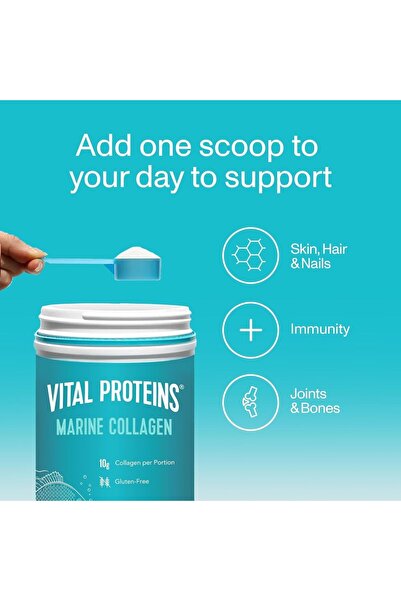 Vital Proteins Marine Collagen Unflavoured Fish-Based Food Supplement Powder, Supports Healthy Skin ( 221 g)