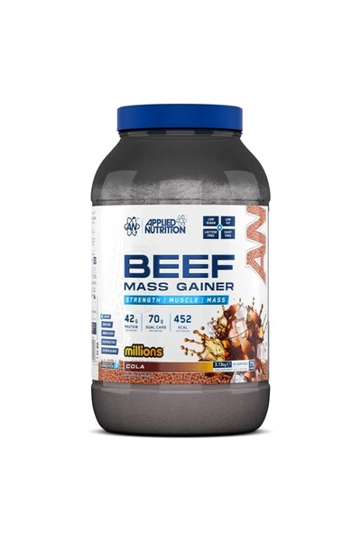 applied nutrition Beef Mass Gainer Protein Powder – 42g Beef Protein Isolate,...